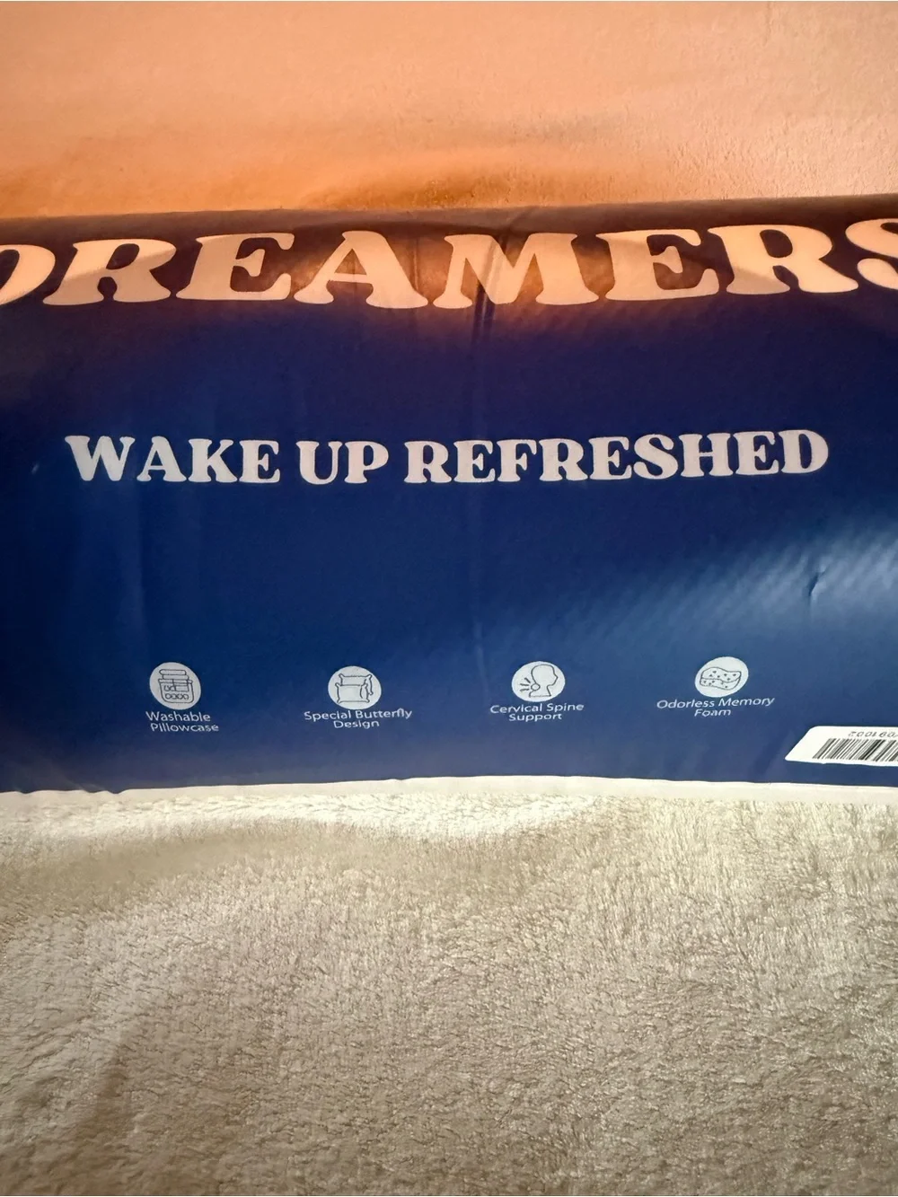 Dreamers White Bedding Pillow - Supportive Sleep Cushion